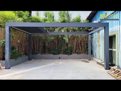 Pergola à lame en aluminium rétractable de 4x6 m