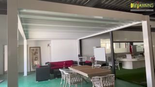 Persiennes solaires inclinables réglables en aluminium motorisées