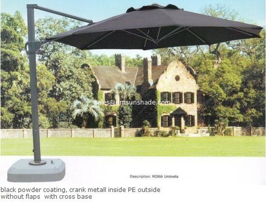 Roma 2.5 M Large Cantilever Parasol For Garden Patio