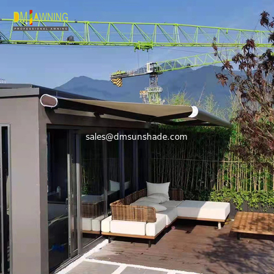 Restaurant Shop Electric Waterproof Retractable Awning Full Box