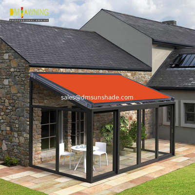 Aluminum Garden Waterproof Awning Motorized Retractable Conservatory