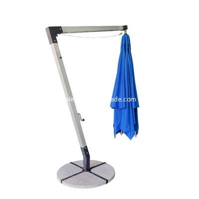 Hanging Aluminum Cantilever Umbrella For Balcony Square Cantilever Umbrella