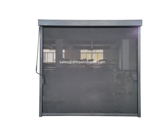 Store de fenêtre extérieur à manivelle manuelle, enrouleur, zippé, coupe-vent