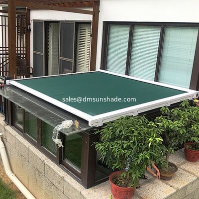 L'éclairage extérieur rétractable de toit en verre Rideau d'ombre solaire, UV-Block Jalousiers de jardin à chaud isolés, couverture d'ombrage étanche pour chambre en verre Patio terrasse Canopy Roof Shading