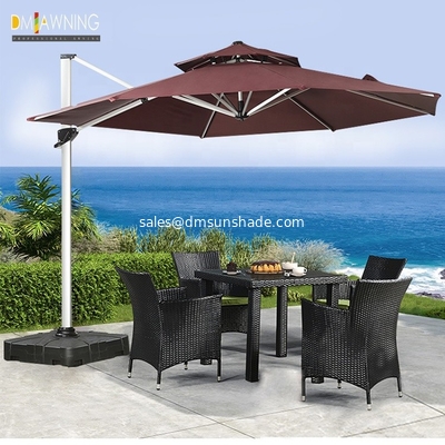 Roma 2.5 M Large Cantilever Parasol For Garden Patio